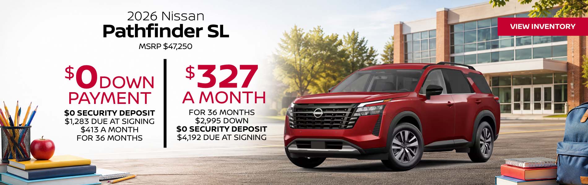 2026 Nissan Pathfinder Lease offer