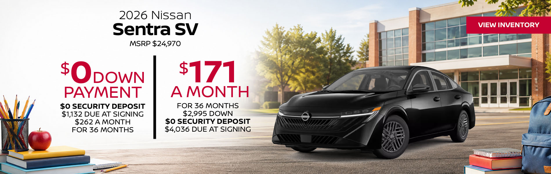 2026 Nissan Sentra Lease offer