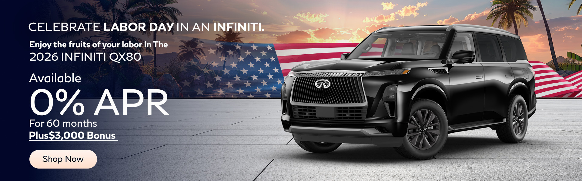 2026 INFINITI QX80 APR offer