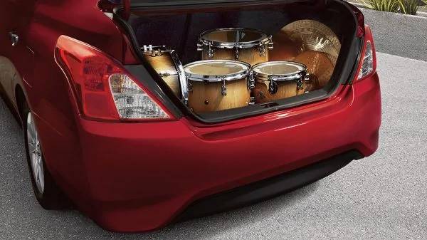 2019 Nissan Versa Sedan rear cargo space