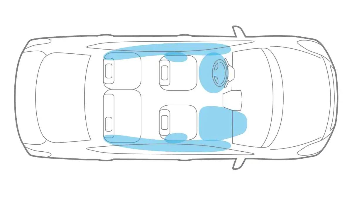 2019 Nissan Versa Sedan comes with six standard air bags
