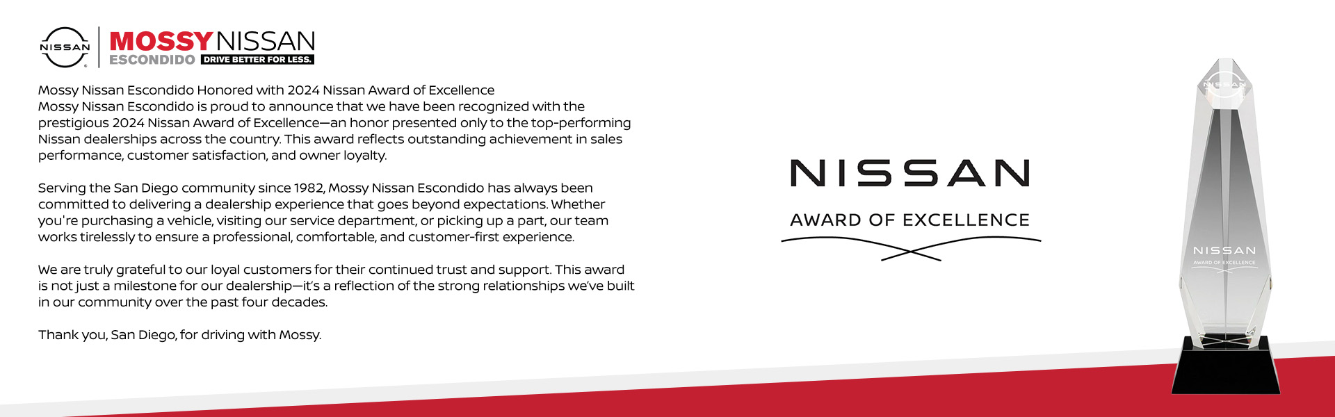 Nissan Award of Excellence