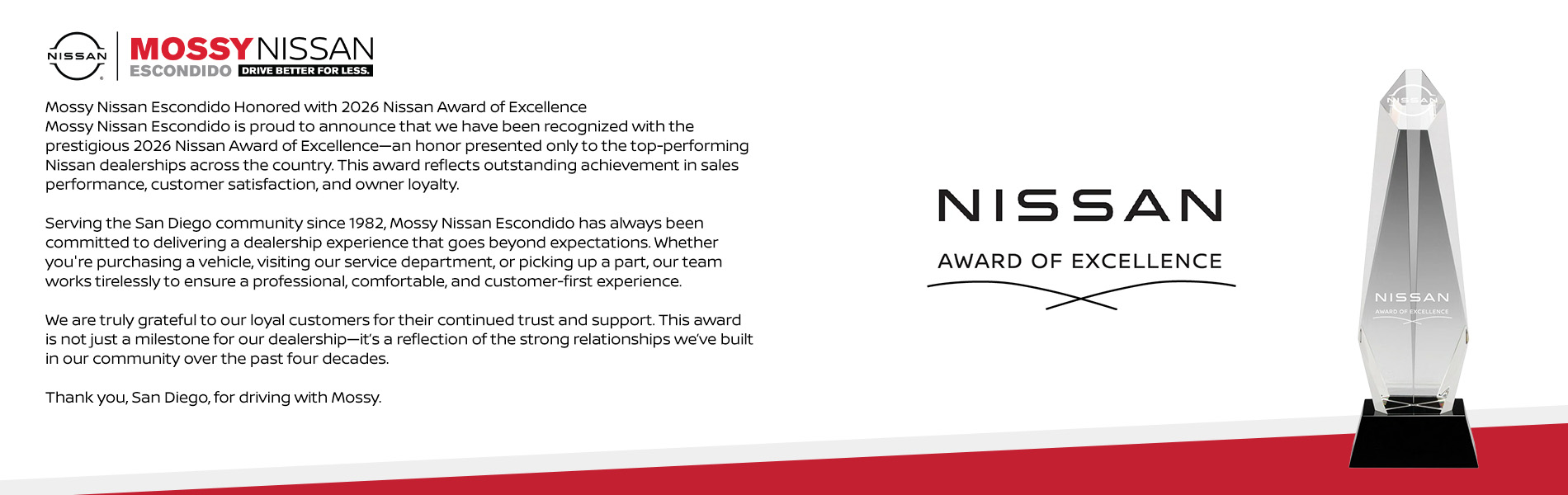 award of excellence