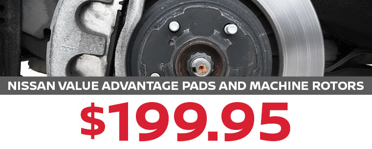 Nissan Value Advantage Pads and Machine Rotors