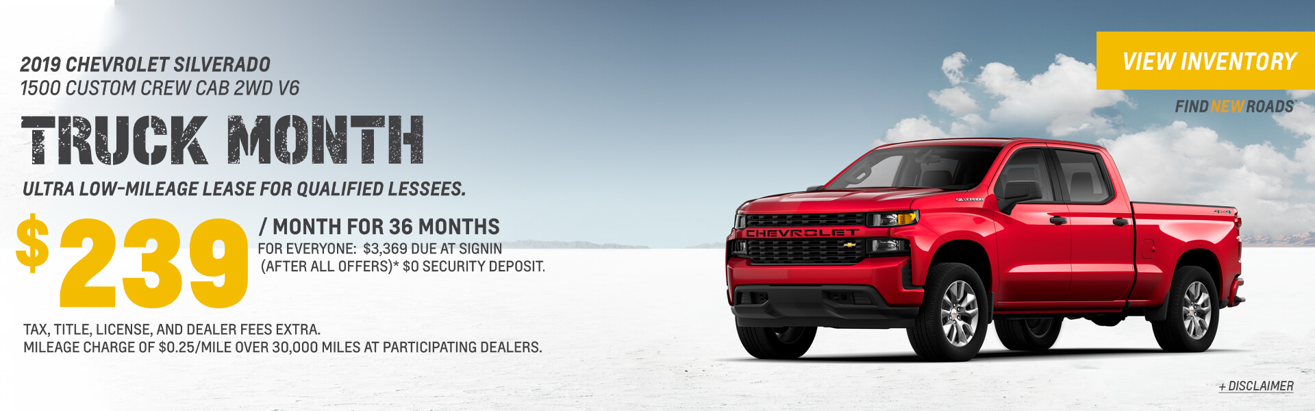 2019 Silverado Lease