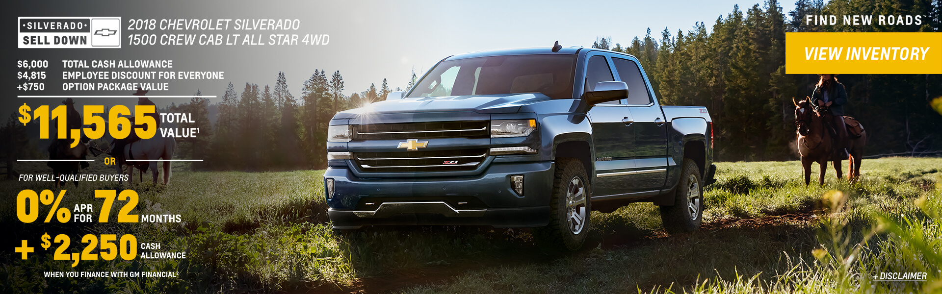 2018 Silverado Sell Down