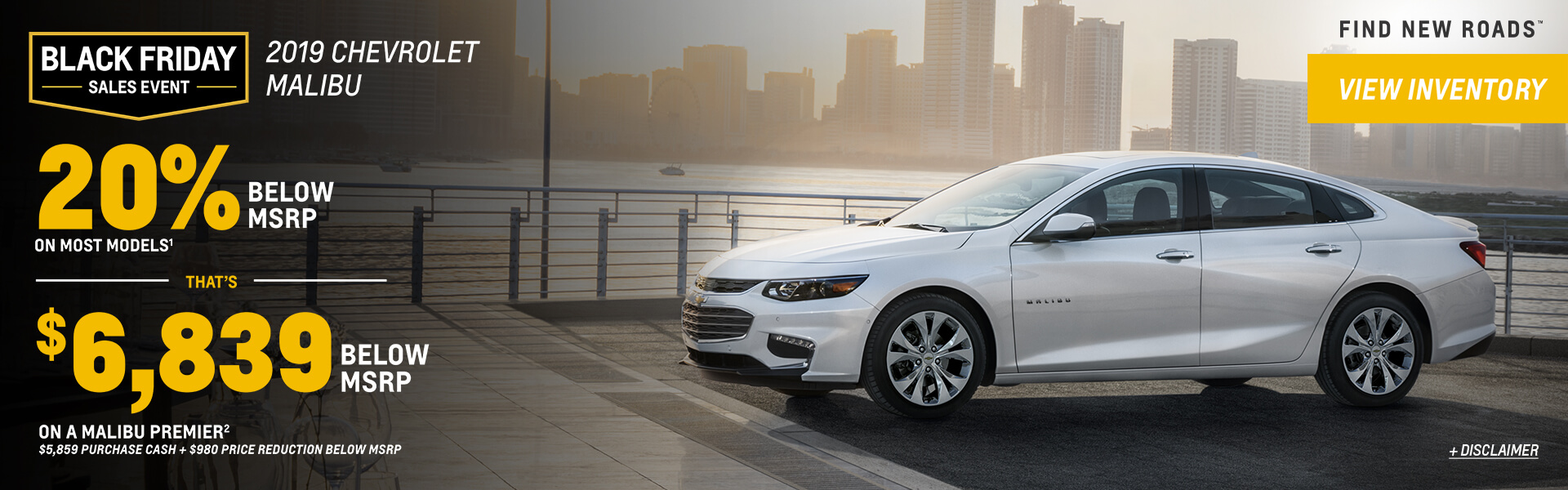 2019 Malibu Cash Allowance
