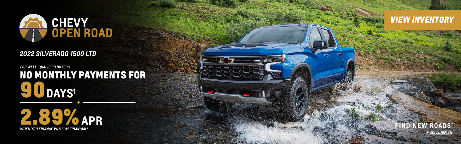 2022 Silverado 1500 Cash Allowance. Well qualified buyers get no payments for 90 days PLUS 2.89% APR when you finance with GM Financial