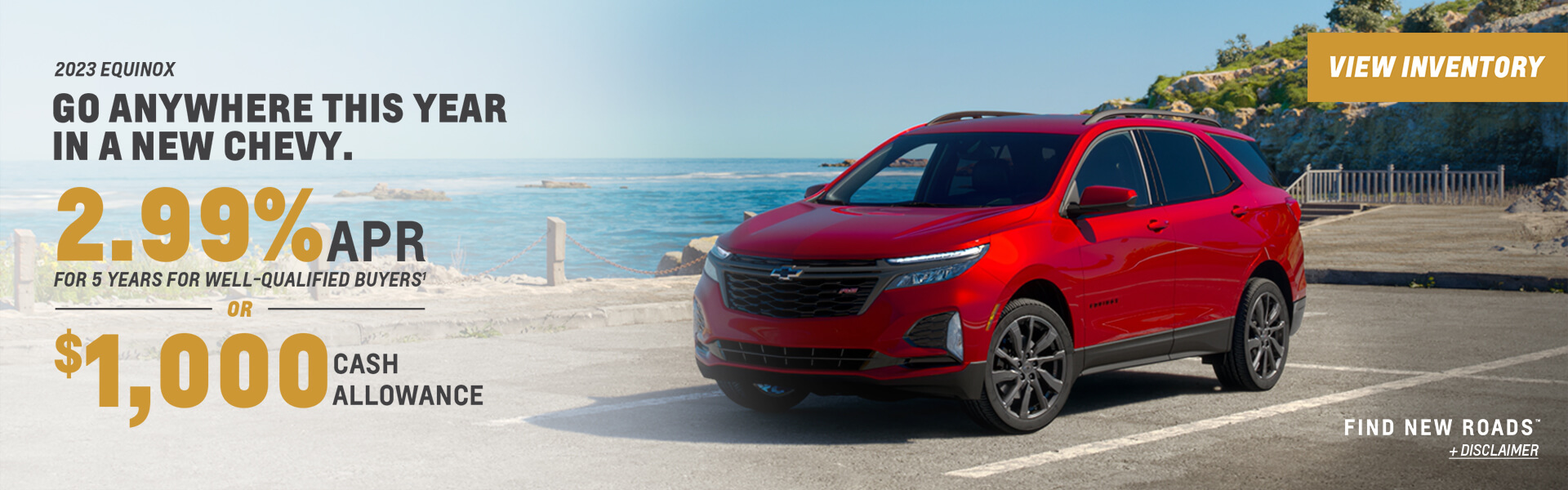 2023 Equinox 2.99% APR OR $1,000 CASH ALLOWANCE