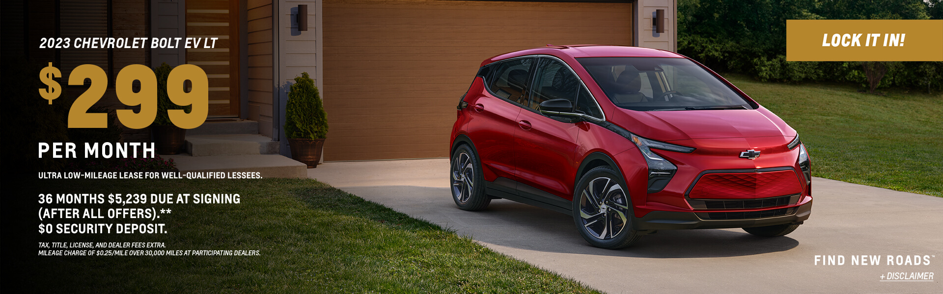 2023 Bolt EV Lease $299/36/$5,239 DAS
