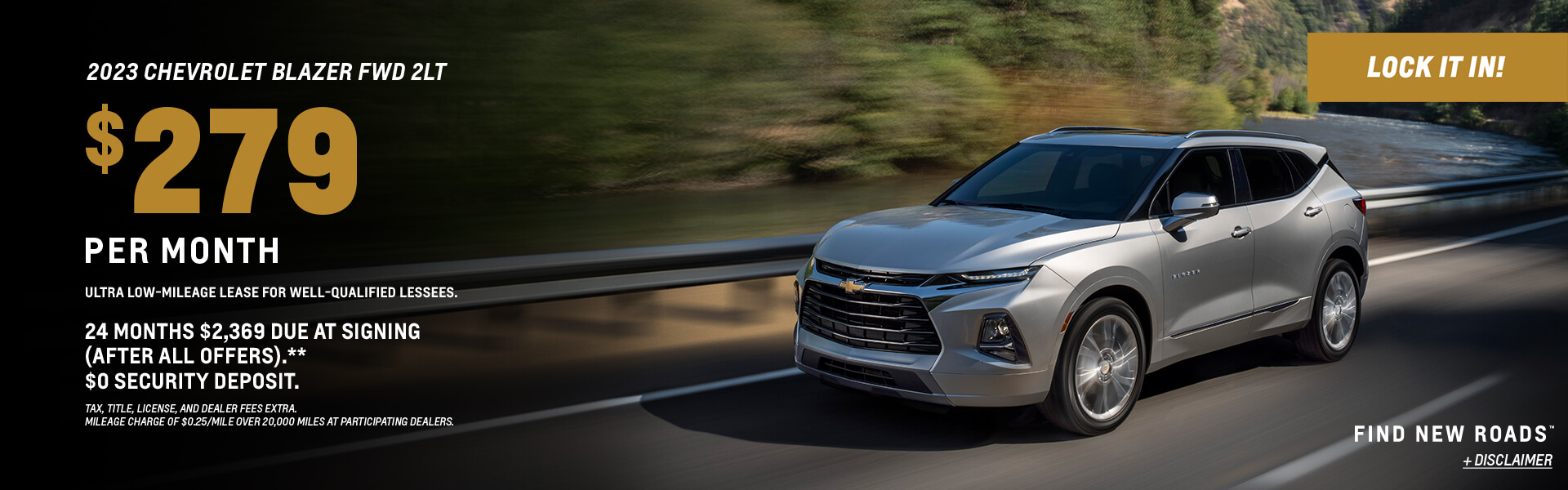 2023 Blazer Lease $279/24/$2,369 DAS