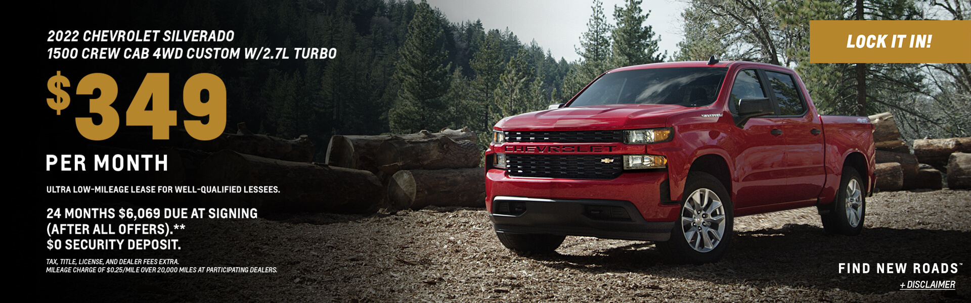 2022 Silverado Lease $349/24/$6,069 DAS