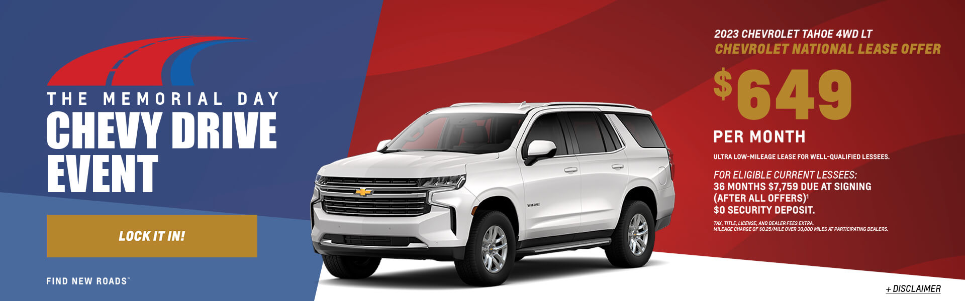 Tahoe Lease - No APR