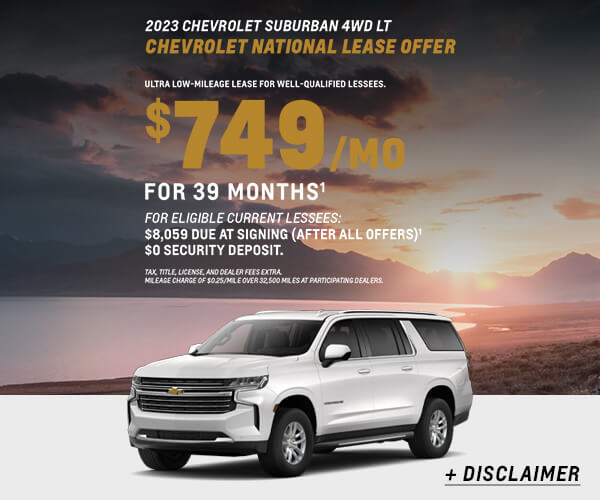 Lease Specials Southern California Chevy