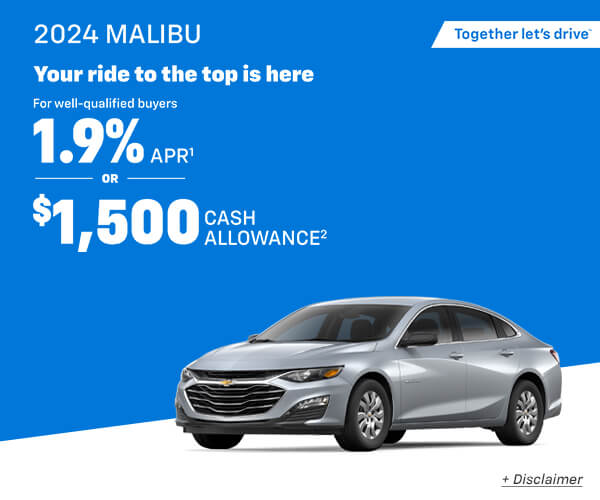 2023 Malibu $Cash allowance
