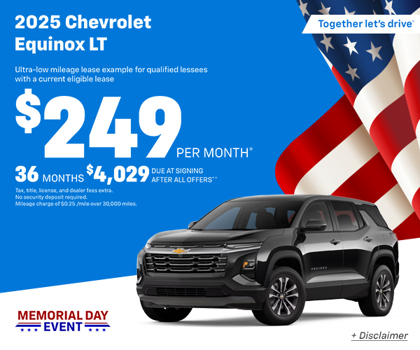 2025 Equinox Lease