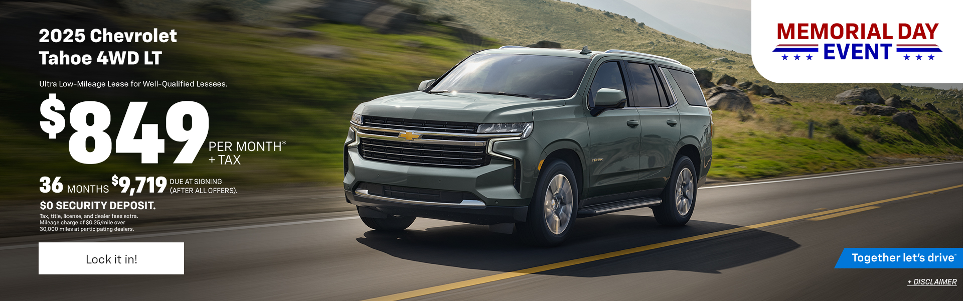 Tahoe Lease