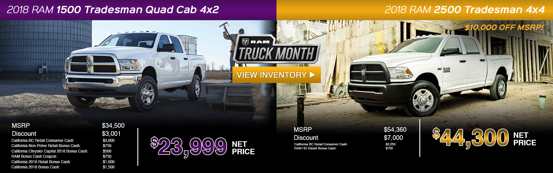 RAM 1500 2500 Tradesman