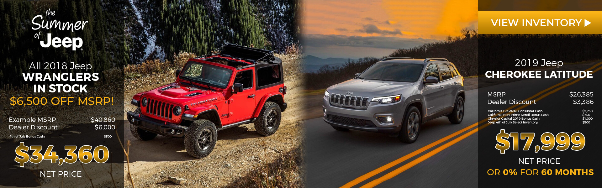 2019 Jeep Cherokee/2018 Jeep Wrangler