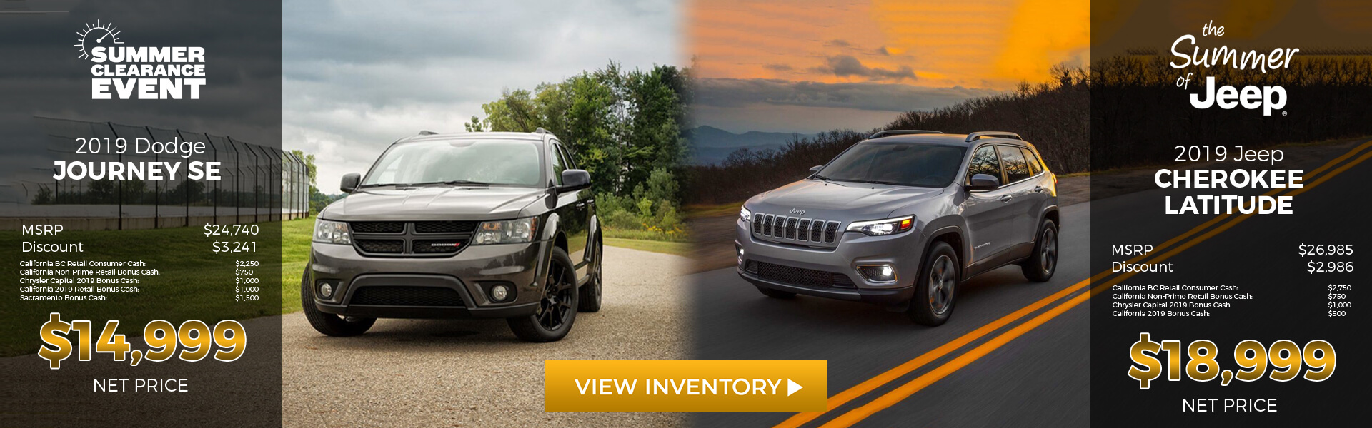 2019 Dodge Journey/2019 Jeep Cherokee