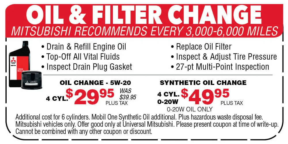 synthetic oil change coupons