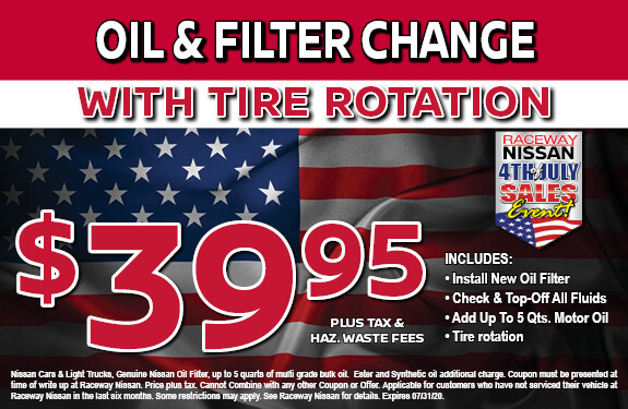 OIL & FILTER CHANGE WITH TIRE ROTATION