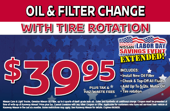 OIL & FILTER CHANGE WITH TIRE ROTATION
