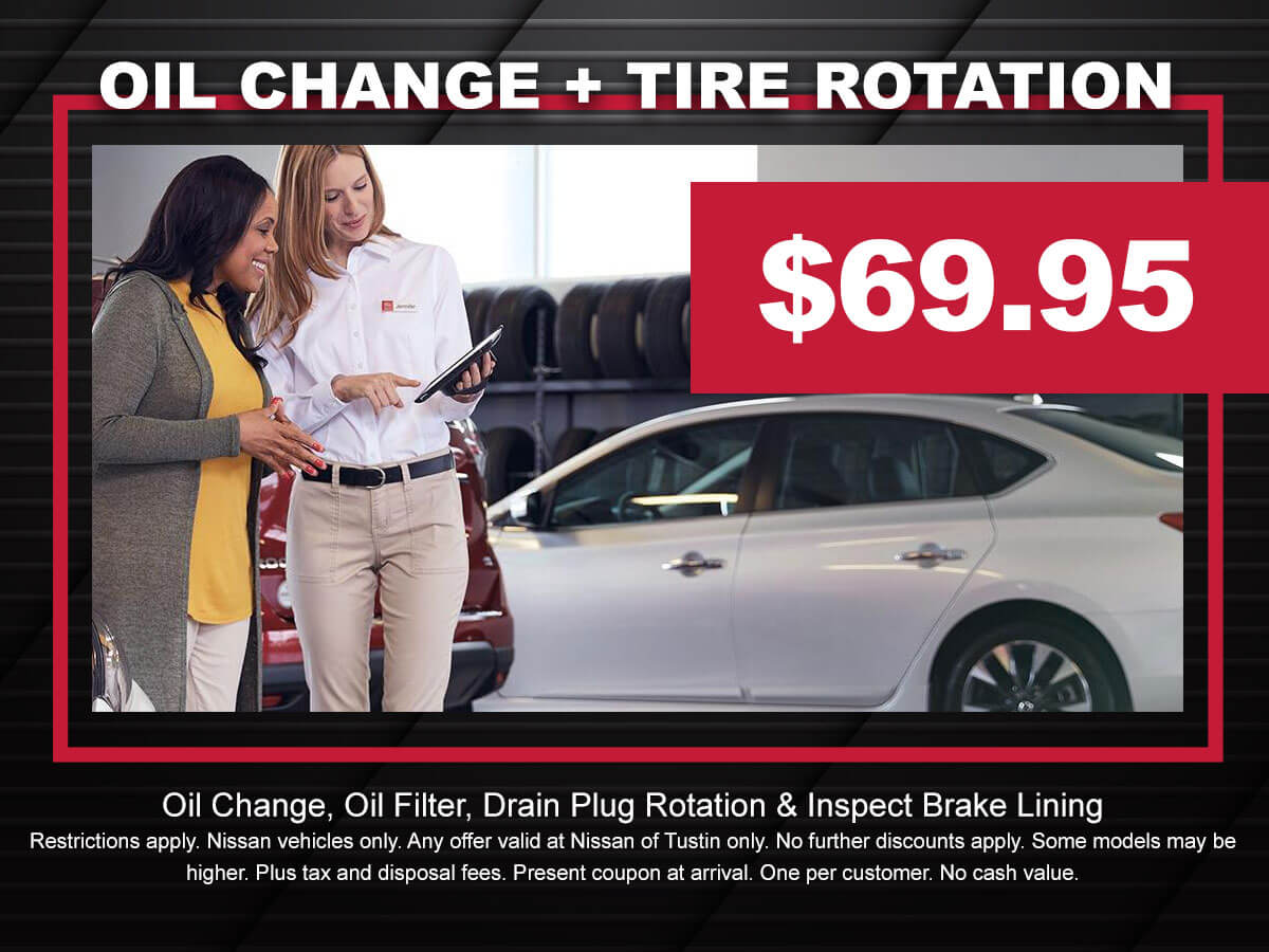 Nissan Oil Change and Tire Rotation Coupon