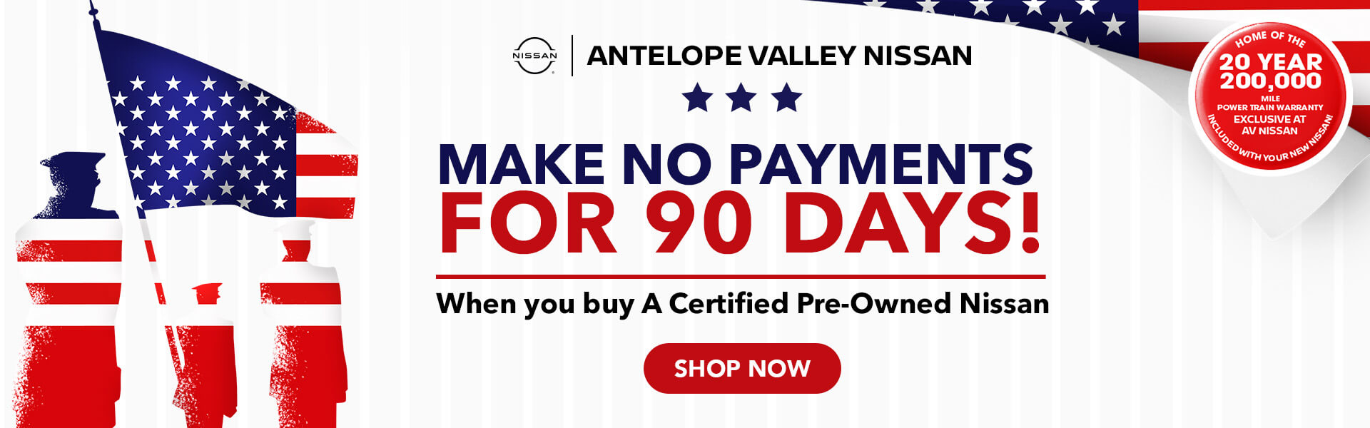 Make no payment for 90 days when you buy a CERTIFIED PRE OWNED NISSAN