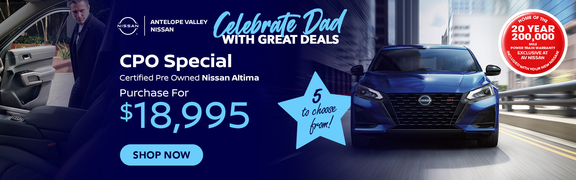 CPO Special Certified Pre Owned Nissan Altima $18,995 - 5 to choose from!