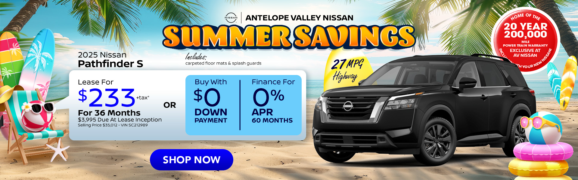 Pathfinder Offer 2025 Nissan Pathfinder Lease or APR offer