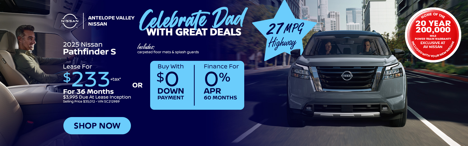 Pathfinder Offer 2025 Nissan Pathfinder Lease or APR offer