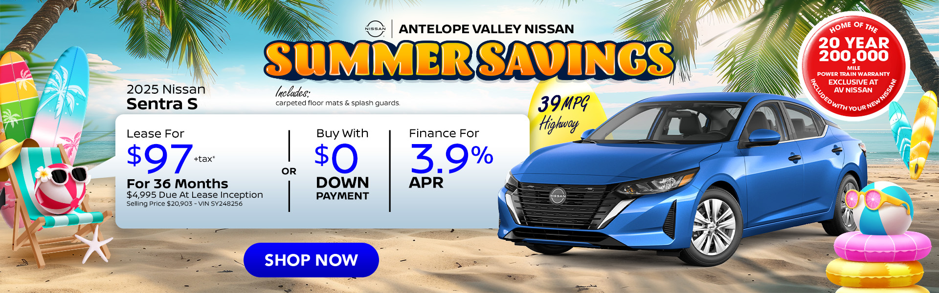 Sentra Offer 2025 Nissan Sentra Lease or APR offer