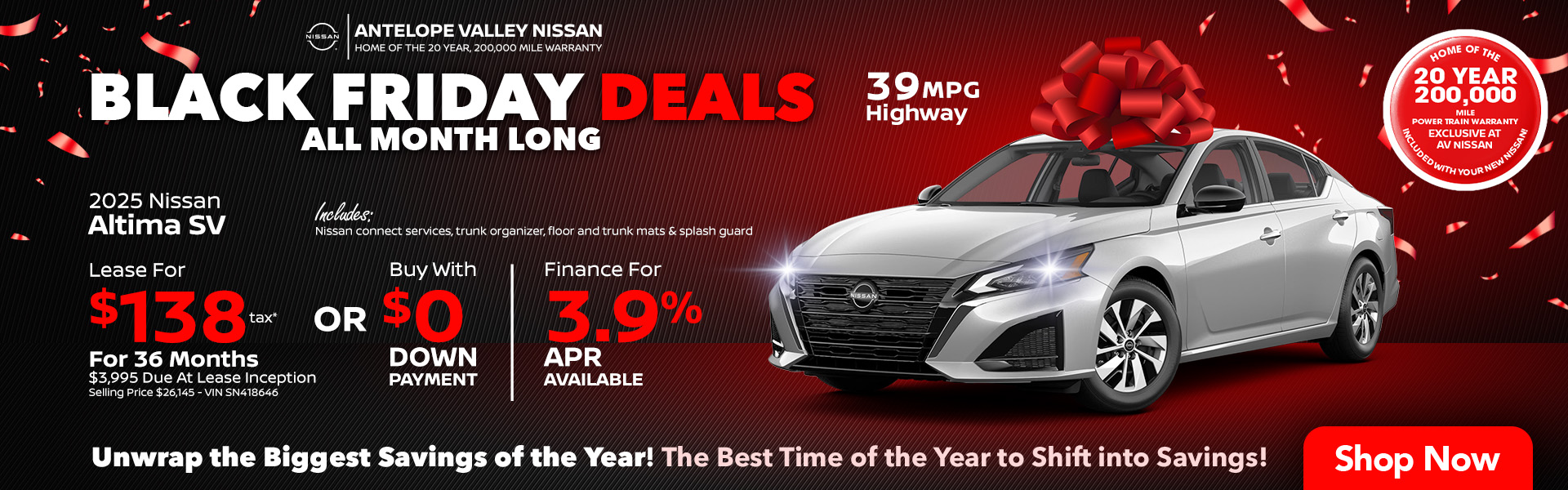 Altima Lease 2025 Nissan Altima Lease or APR offer