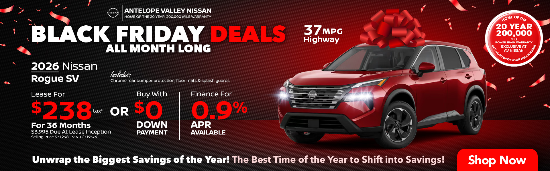 Rogue Offer 2026 Nissan Rogue Lease or APR offer