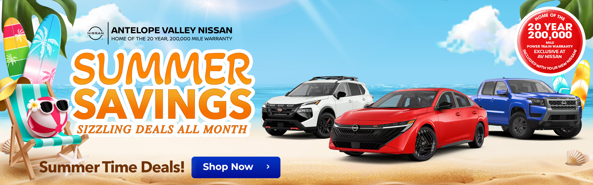 SUMMER SAVINGS! SIZZLING DEALS ALL MONTH