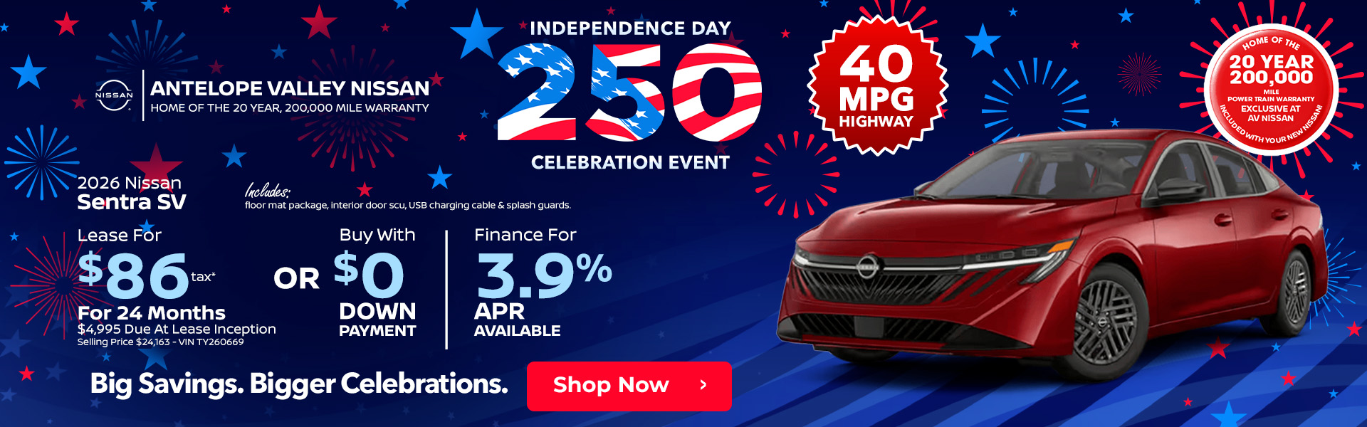 2026 Nissan Sentra Lease or APR offer