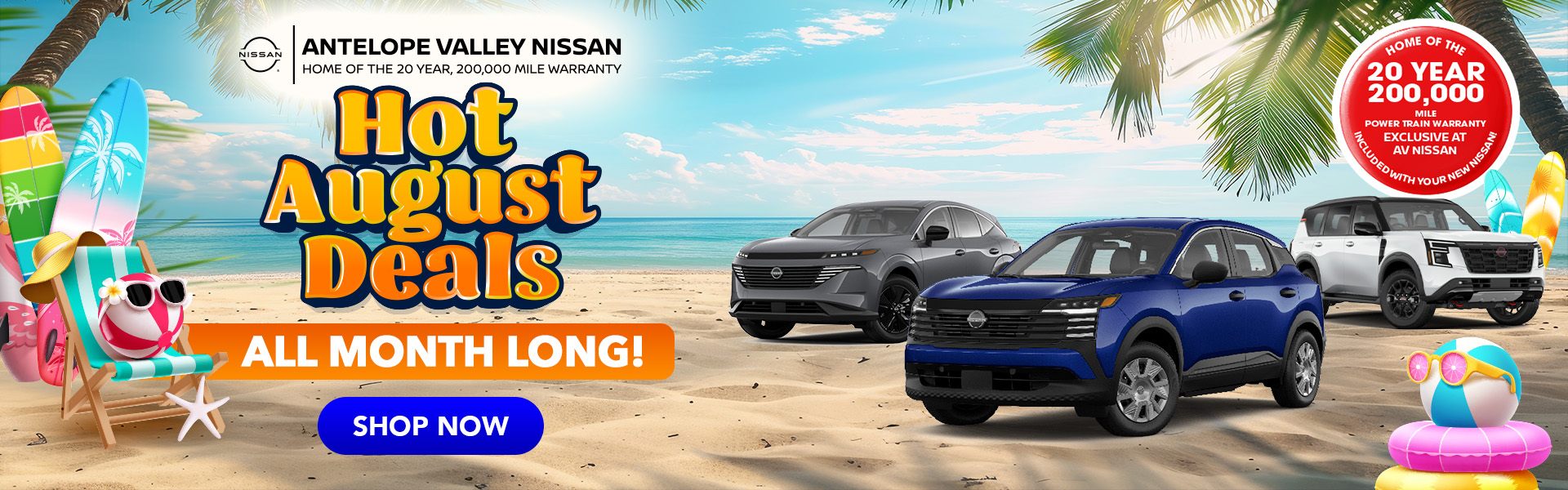 HOT AUGUST DEALS ALL MONTH LONG!