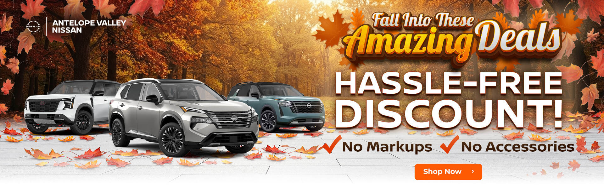 Hassle Free Discount. No Markups – No Accessories