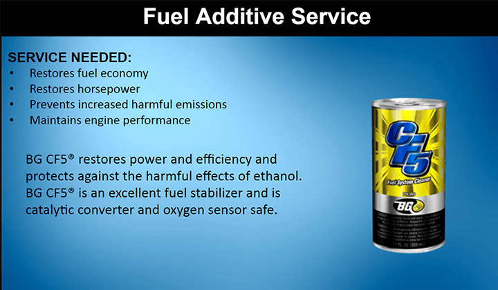 FUEL ADDITIVE SERVICE