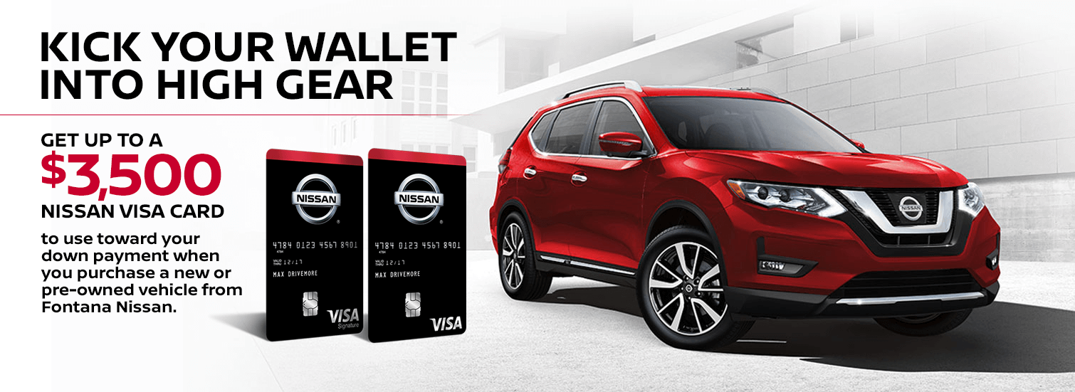 Get up to a $3,500 nissan visa card