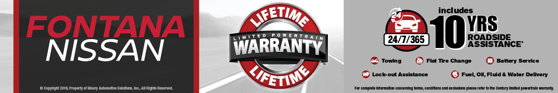 Fontana Nissan Lifetime Warranty
