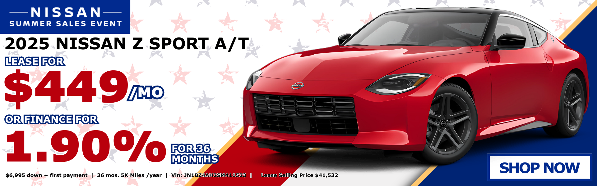 Nissan Z Sport Offer 2025 Nissan Z