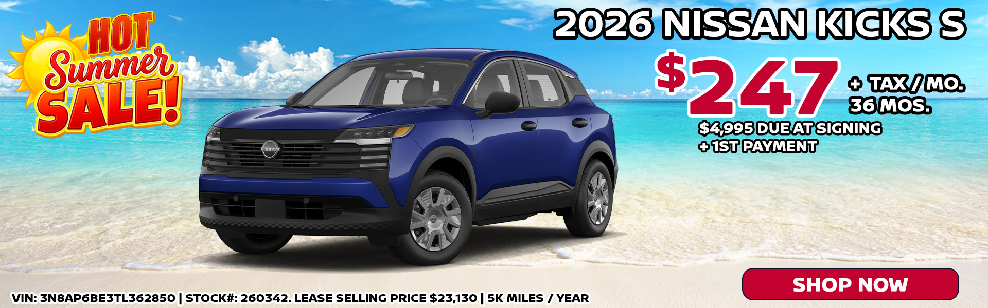 2026 Nissan Kicks S
