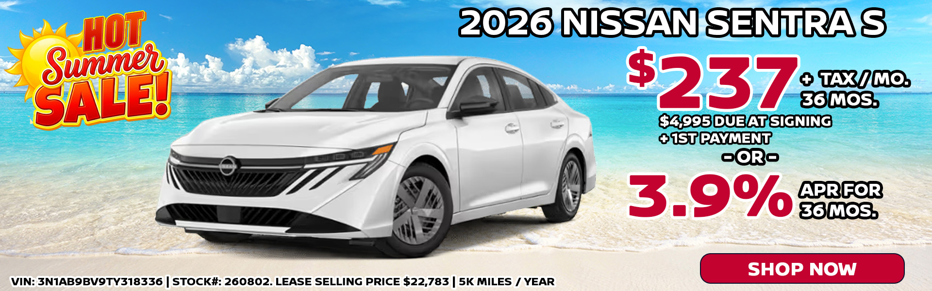 2026 Nissan Sentra S