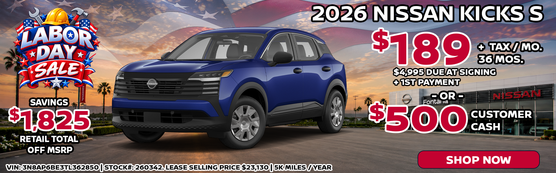 2026 Nissan Kicks S