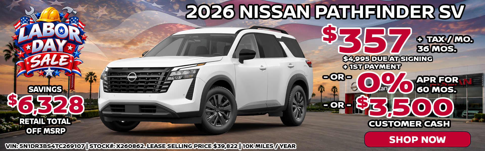 2026 Nissan Pathfinder SV