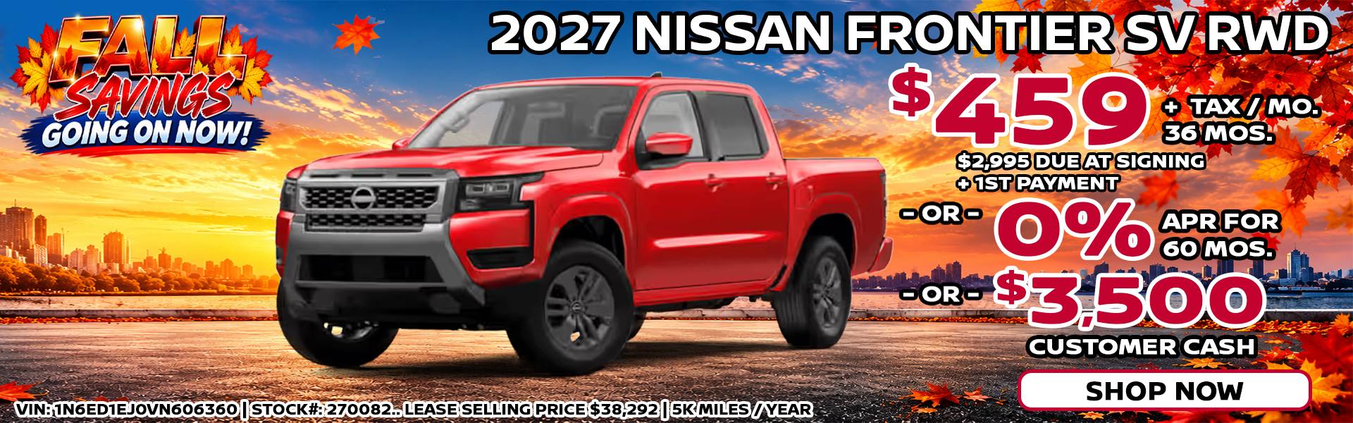2027 NISSAN FRONTIER SV