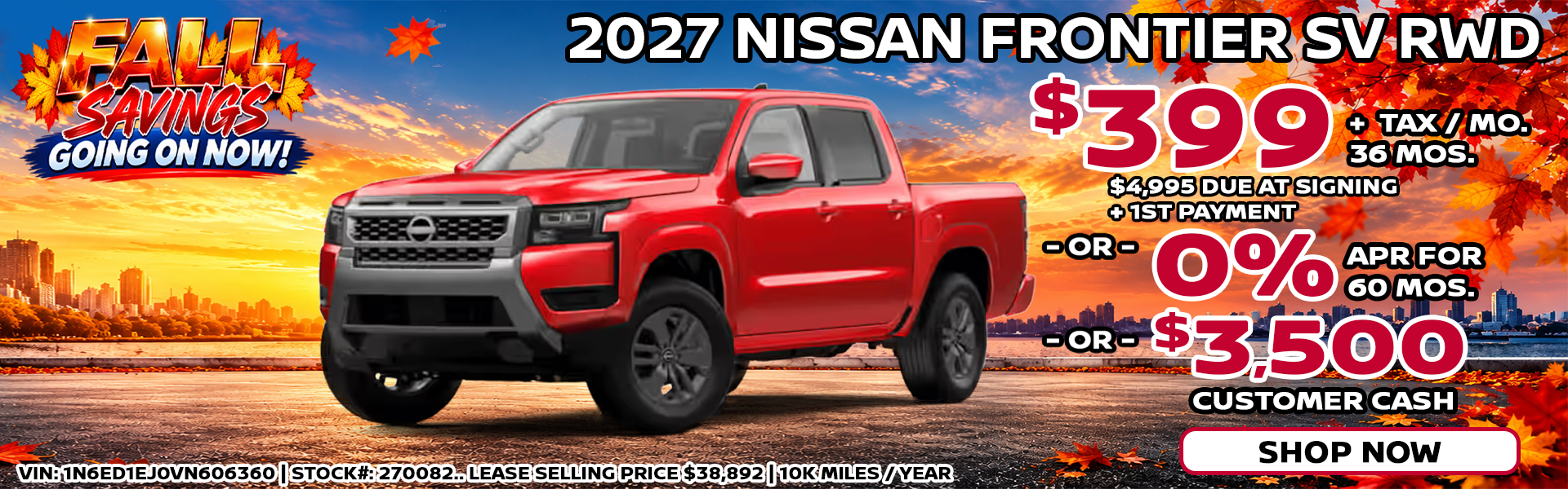 2027 Nissan Frontier SV