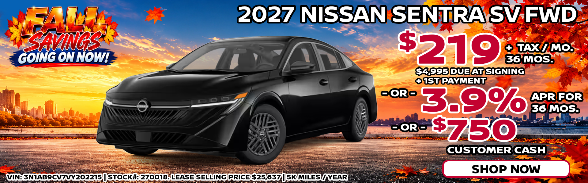 2027 Nissan Sentra SV